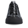 Vorschau RIEKER N2555-02 schwarze Damen-Sneaker, modernes Design, komfortables Gehen, Ant