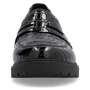 Vorschau RIEKER 45560-03 schwarze Damen-Mokassins, glänzend, modern