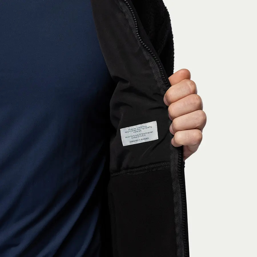 detail Jacke Herren Beyond Nordic Sweden Teddy