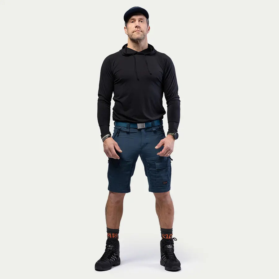 detail Beyond Nordic Sweden blaue Herren Outdoor-Zip-Off-Hose 2-in-1