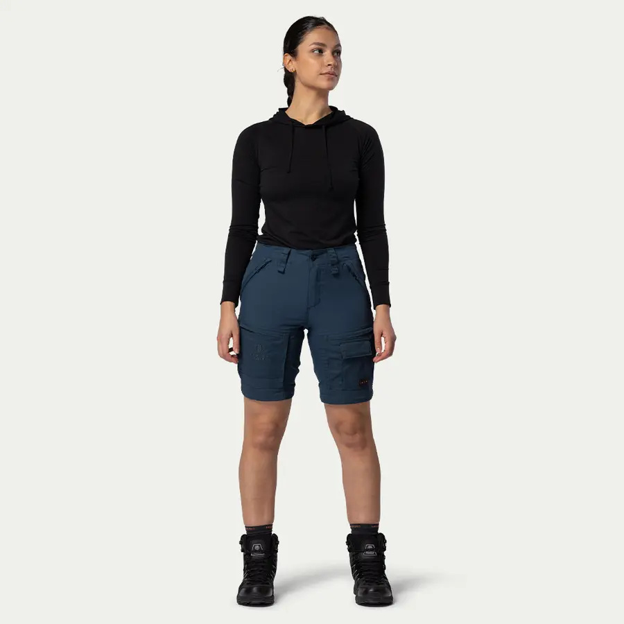 detail Beyond Nordic Sweden Zip-Off blaue Damen Outdoor-Zip-Off-Hose 2-in-1 Teflon EcoE