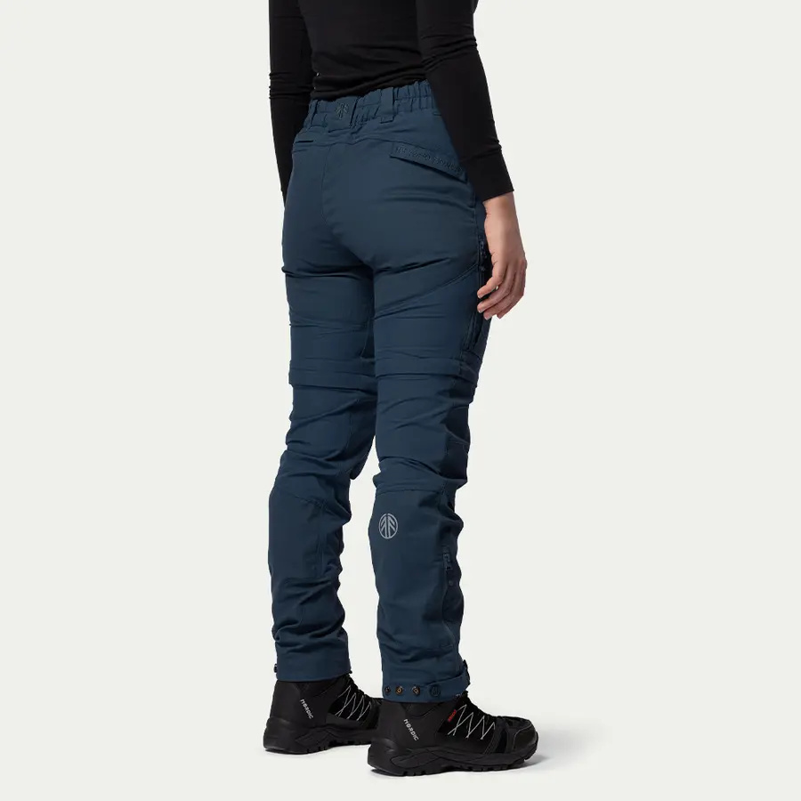 detail Beyond Nordic Sweden Zip-Off blaue Damen Outdoor-Zip-Off-Hose 2-in-1 Teflon EcoE