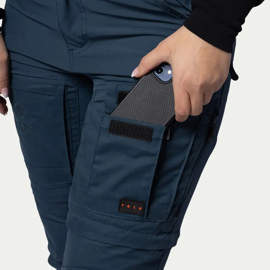 detail Beyond Nordic Sweden Zip-Off blaue Damen Outdoor-Zip-Off-Hose 2-in-1 Teflon EcoE