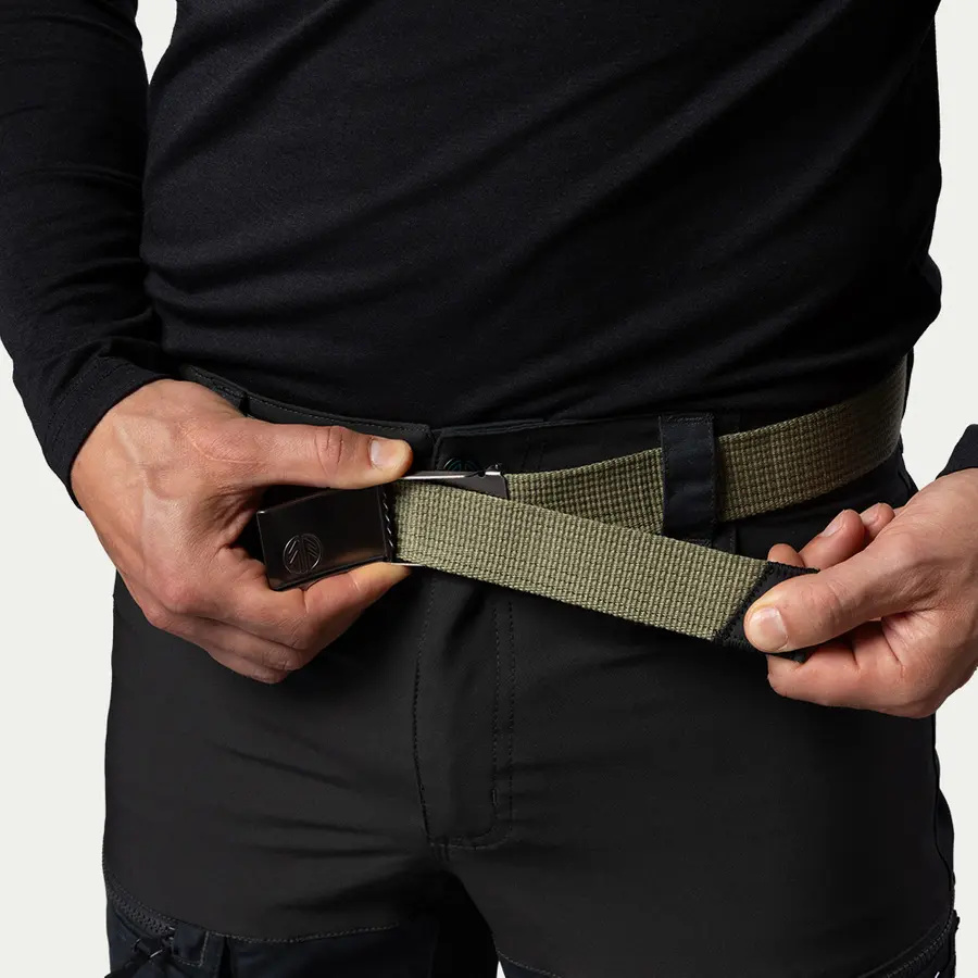 detail Beyond Nordic Sweden BN409 grüner Unisex Gürtel mit Metallschnalle