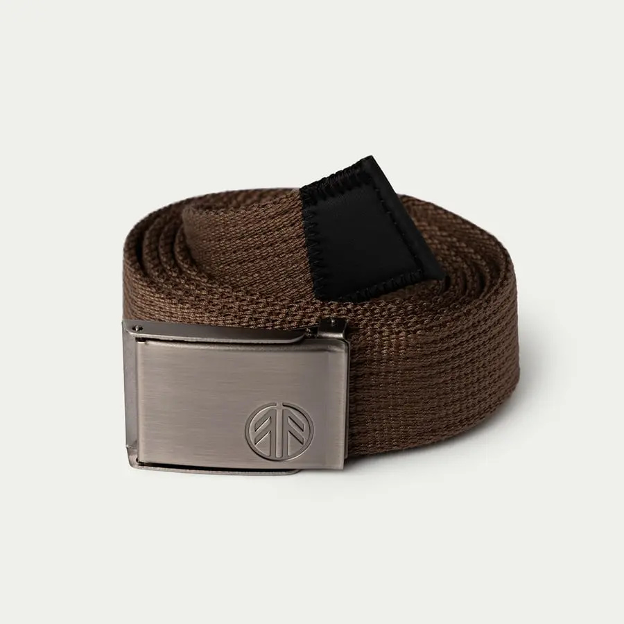 detail Beyond Nordic Sweden BN409 brauner Unisex-Gürtel mit Metallschnalle