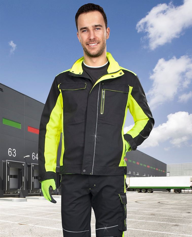 detail Berufsjacke ARDON Neon