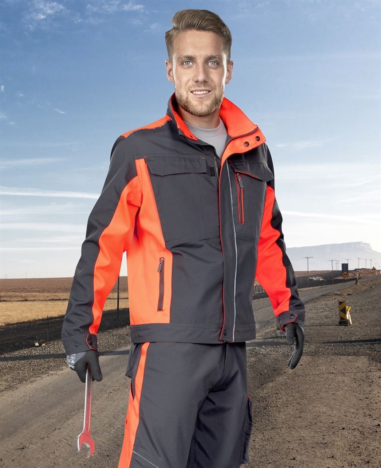 detail Berufsjacke ARDON Neon