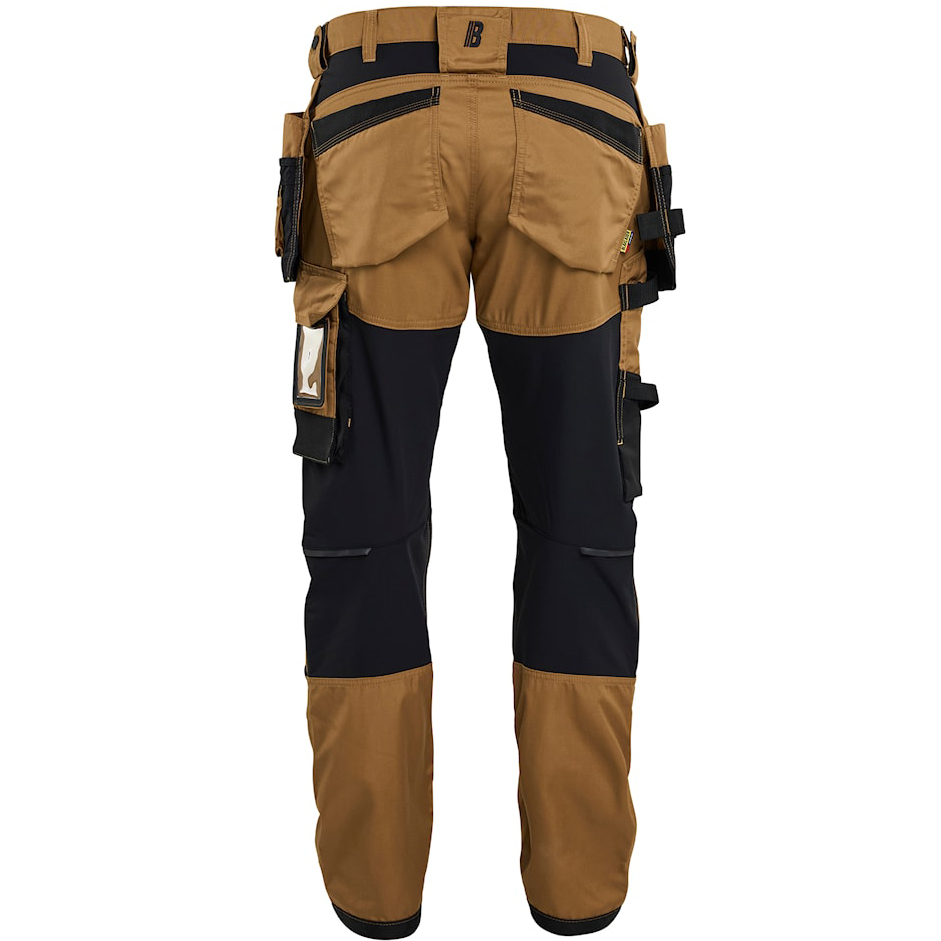 detail BLAKLADER Craftsman Stretch Herren Premium-Arbeitshose, bequem, nougatfarben, mi