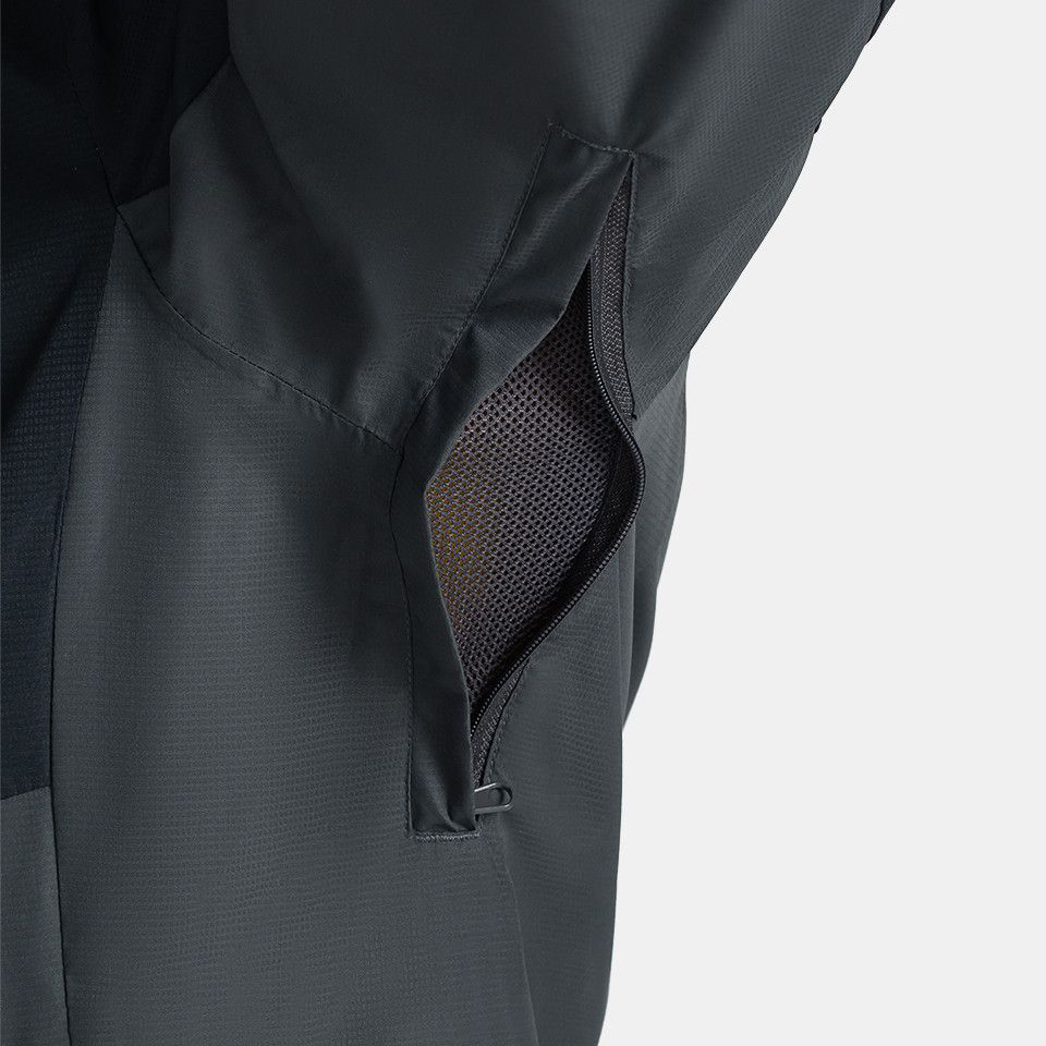detail KILPI Sonna M schwarze Herren-Outdoorjacke mit Siberium-Membran 10.000 mm