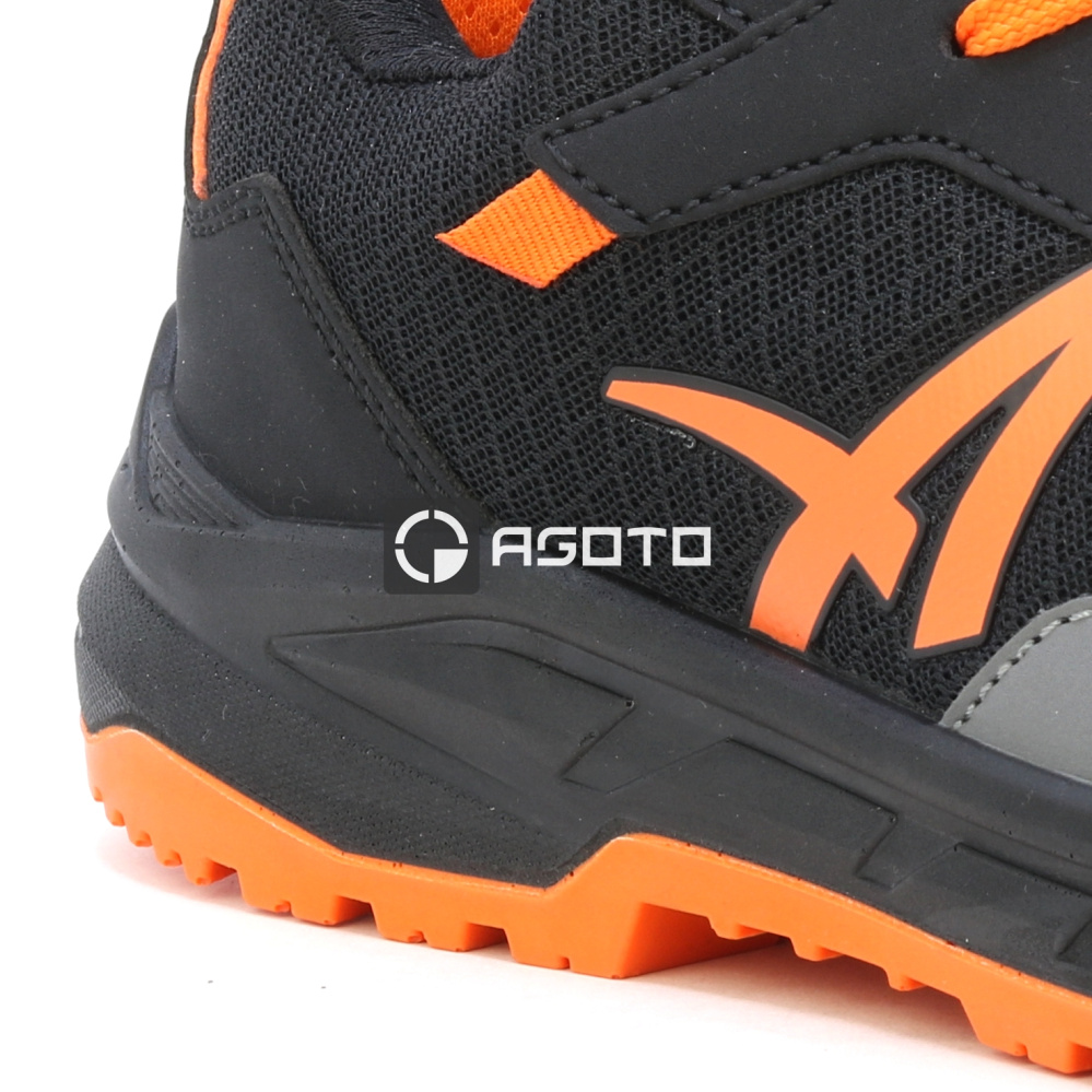 detail ALBATROS Axis Low S1P schwarze bequeme Herren-Arbeitsschuhe, die atmungsaktiv si