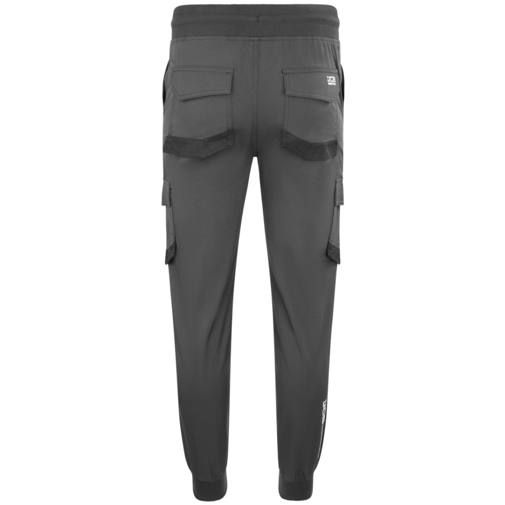 detail JCB Jogger 4 Way Stretch graue Herren Arbeitshose mit 4 Wege Stretch