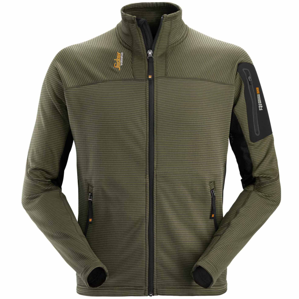 detail Herren Sweatshirt SNICKERS Mikrofleece Zip Stretch