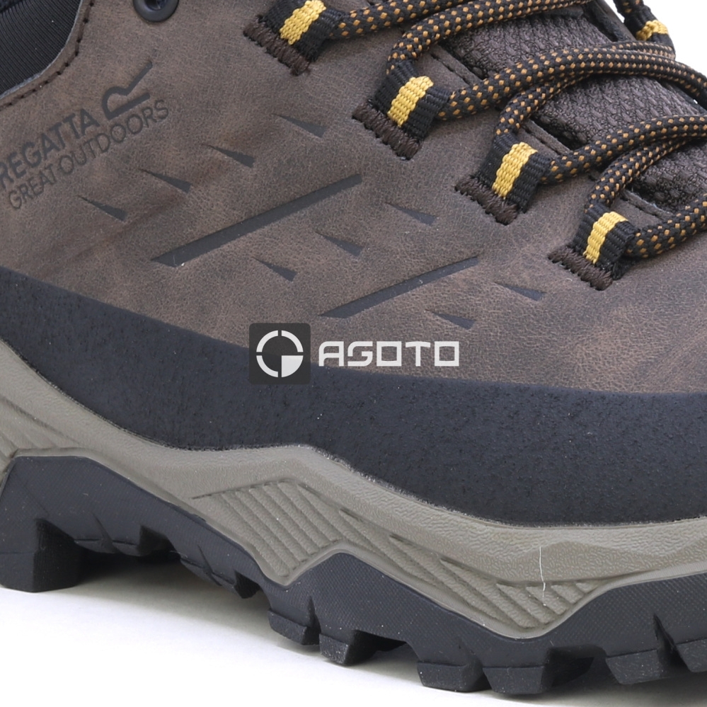 detail REGATTA Blake braune Herren Outdoor-Schuhe mit Vibram-Sohle und Isotex-Membran