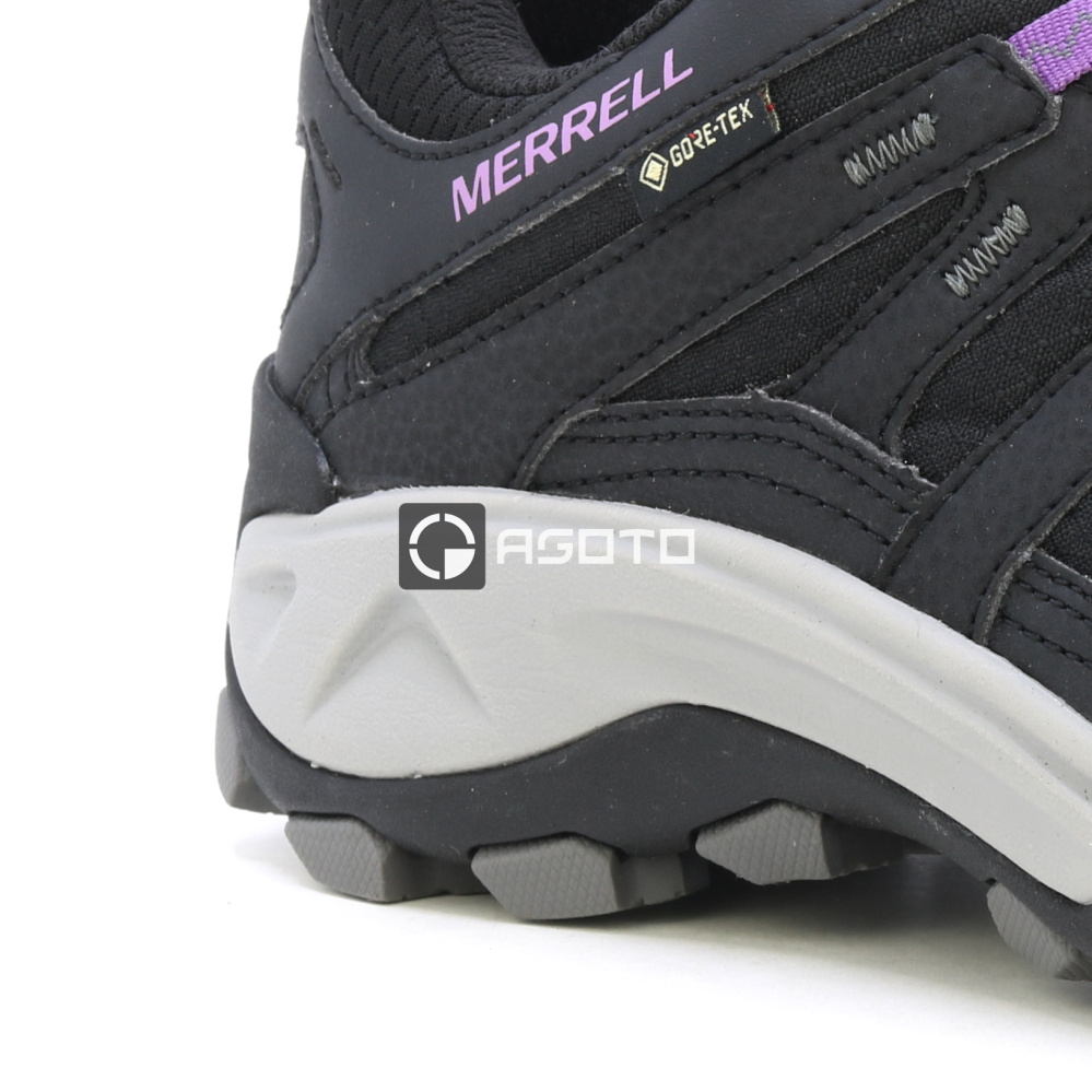 detail MERRELL Claypool 2 Sport GTX schwarze Damen-Outdoor-Schuhe, Gore-Tex®-Membran