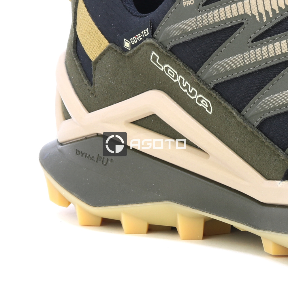 detail LOWA MADDOX PRO GTX LO olivgrüne Herren Outdoor-Schuhe mit Gore-Tex® Membran
