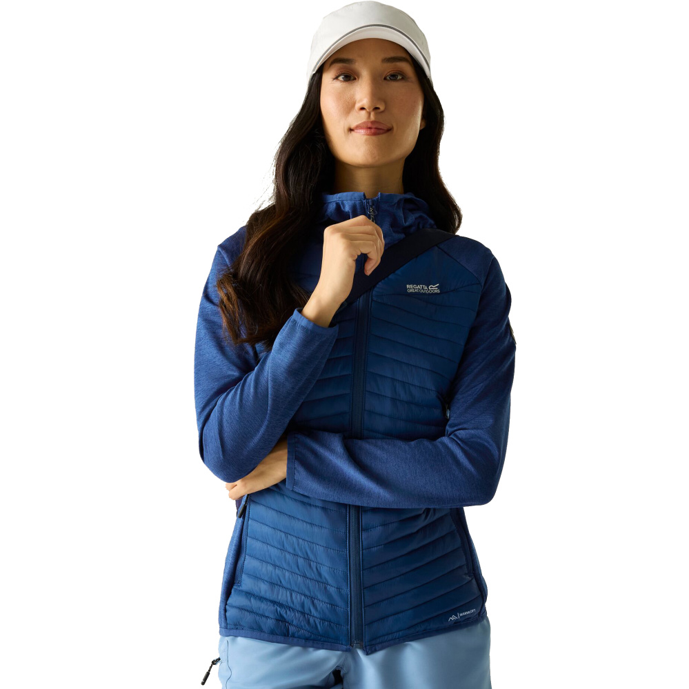 detail REGATTA Andreson Hybrid blaue Damen-Outdoorjacke, vielseitig und bequem