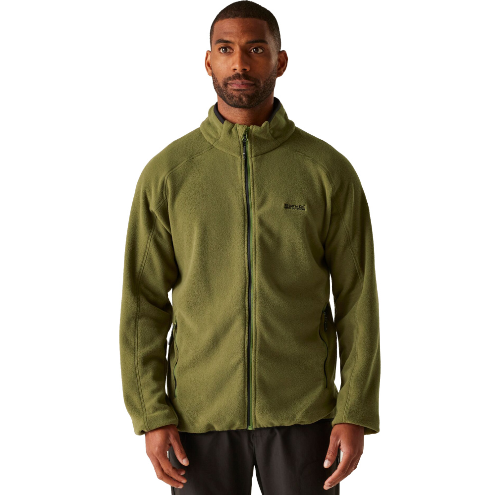 detail REGATTA Hadfield grüne Herren Outdoor-Fleecemikina, bequem und angenehm