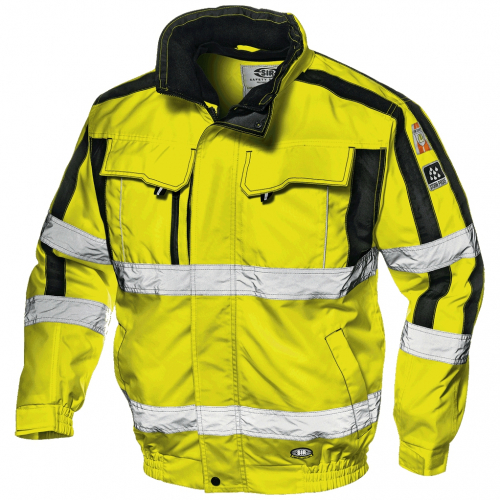 SIR Contender 4v1 žlutá pánská reflexní pracovní zimní bunda