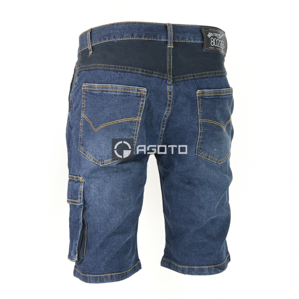 detail Short Industrial Starter Jeans Stretch