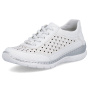 Vorschau RIEKER L3217-80 weiße Damen-Ledersneaker, atmungsaktiv, Antistress-Sohle