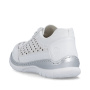 Vorschau RIEKER L3217-80 weiße Damen-Ledersneaker, atmungsaktiv, Antistress-Sohle